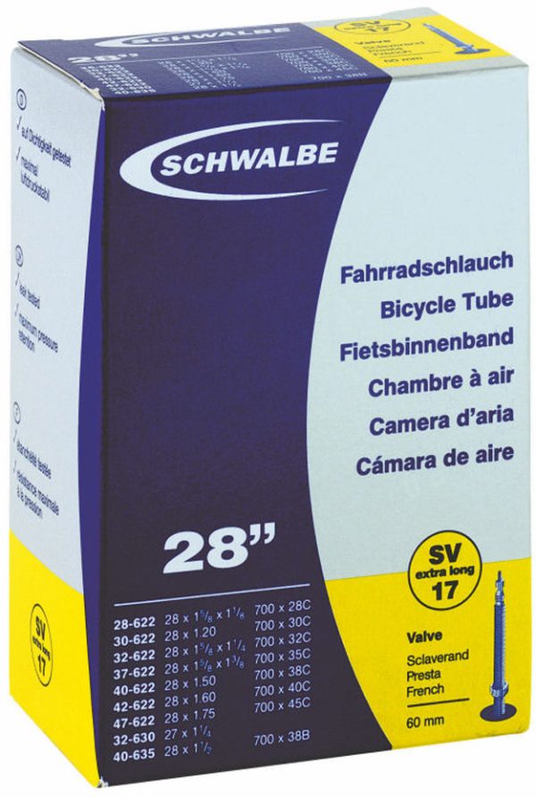 Binnenband Schwalbe SV17 28" / 28/47-622/635 - 60mm ventiel