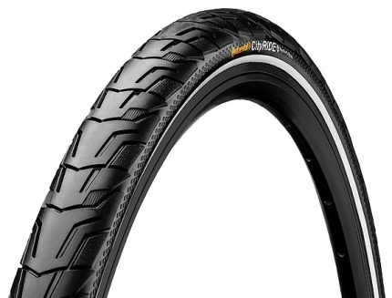 Buitenband Continental Ride City Puncture ProTection 28 x 1.40" / 37-622mm - zwart met reflectie