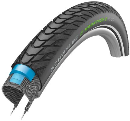 Buitenband Schwalbe Marathon E-Plus Performance Line 27.5 x 2.00" / 50-584 mm - zwart met reflectie