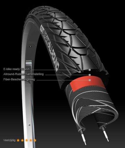 Buitenband CST Sensamo Classic Allround 28 x 1.40" / 37-622 mm - zwart met reflectie