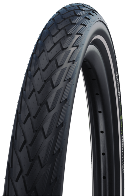 Buitenband Schwalbe Green Marathon GreenGuard 28 x 2.00"/50-622mm - zwart met reflectie