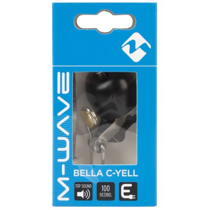 Fietsbel M-Wave Bella C-Yell  30mm - zwart