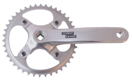 Crankstel 42T Sturmey Archer FCS720 voor 3/32" ketting 170mm - voor vierkante as - zilver