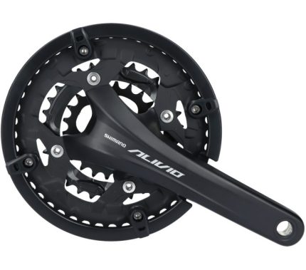 Crankstel 9 speed Shimano Alivio FC-T4060 met 175mm crankarm 44 x 32 x 22T - zwart