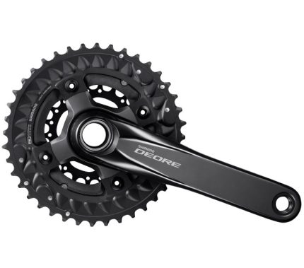 Crankstel 3 x 10 speed Shimano Deore FC-M6000 175mm/40 x 30 x 22T - zwart