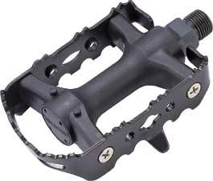 Pedaalset Marwi SP-931S kunststof met stalen frame - zwart (blisterverpakking)