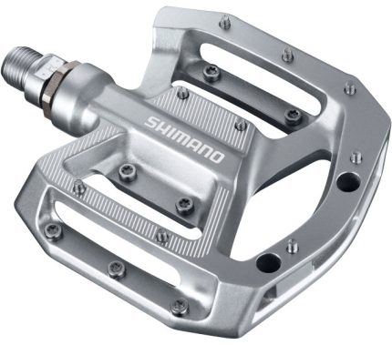 Pedaalset MTB/BMX Shimano PD-GR500 platform - zilver