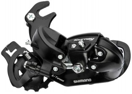 Achterderailleur 6/7-speed Shimano Tourney TY300 met haak (B-Type)