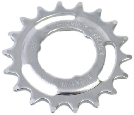 Tandwiel Sturmey Archer 18T - 1/8" doorgezet - chroom