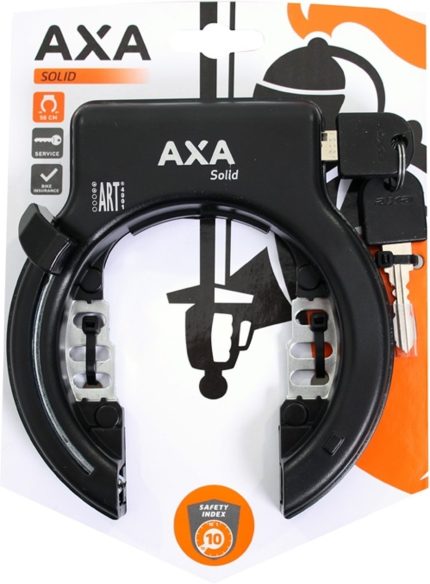 Ringslot Axa Solid Plus - zwart (op kaart)