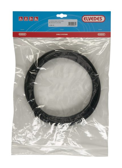 Rem buitenkabel Elvedes zonder voering ?5mm / 10 meter - zwart (rol)