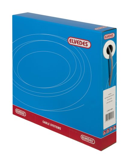Schakel buitenkabel Elvedes met voering 30 meter / ?5,0mm - zilver (30 meter in doos)