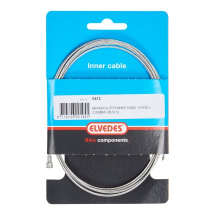 Rem binnenkabel Elvedes 2250 mm draads/verzinkt ?1,5mm V-nippel (op kaart)