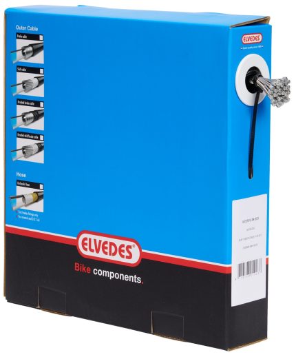 Schakel binnenkabel 3000 mm 1?19 draads RVS ?1,1mm met N-nippel ?4?4mm(doos ? 50 stuks)