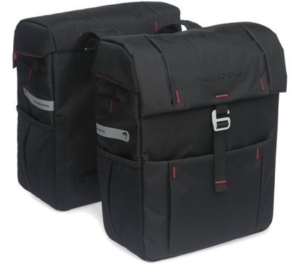 Dubbele fietstas New Looxs Vigo Double 37 liter 31 x 40 x 15 cm (2x) - zwart