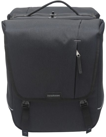 Dubbele fietstas New Looxs Nova Double Detachable 32 liter 35 x 35 x 15 cm (2x) - zwart