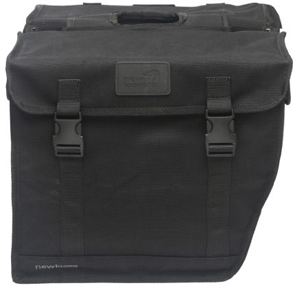 Dubbele fietstas New Looxs Canvas Hybride 46,5 liter 39 x 33 x 19 cm (2x) - zwart