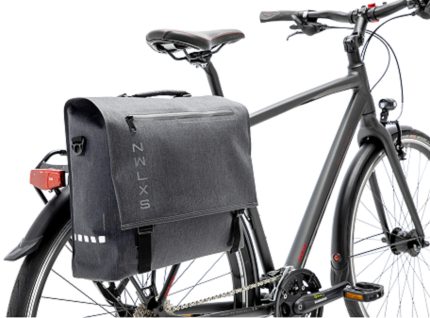 Fietstas New Looxs Varo Messenger 15 liter 39 x 30 x 13 cm - grijs