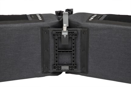 Dubbele fietstas New Looxs Varo Double MIK 40 liter 28 x 43 x 17 cm (x2) - grijs