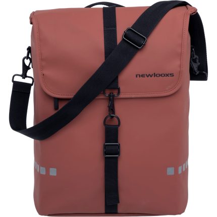 Fietstas New Looxs Odense Single 17,5 liter 32 x 16 x 38 cm - rust