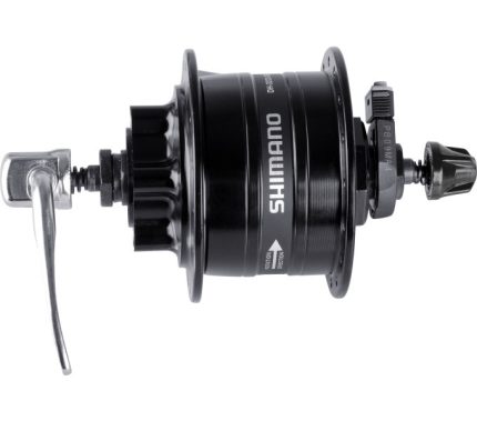 Dynamonaaf 32 gaats Shimano HD-3D32 3 Watt - voor 6-bouts remschijf - snelspanner - zwart