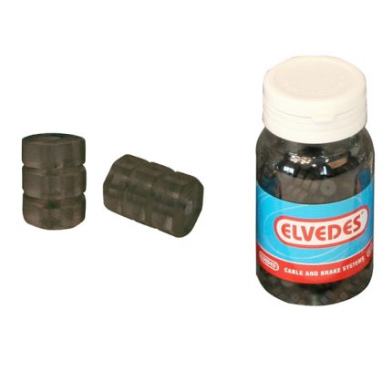 Rubberen O-ringen Elvedes voor rem- / schakelkabel ?1,1-1,5mm - zwart (potje met 250 stuks)