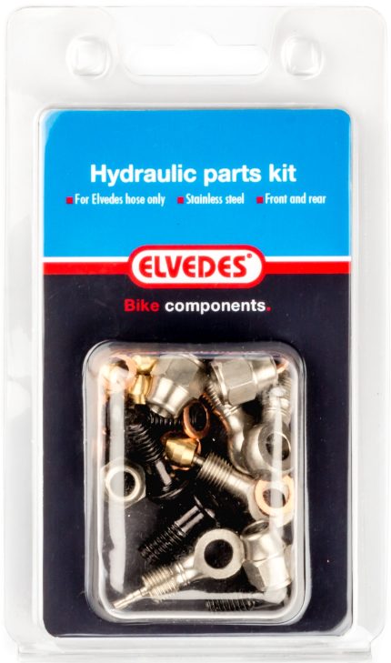 Hydraulische onderdelen kit 3 Elvedes banjo + banjo RVS onderdelen Formula Oro / Shimano Elvedes hydraulische leiding (op kaart)