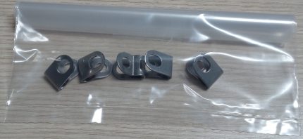 RVS bevestigingsclip voor Eurofender spatbordstang - 5 stuks
