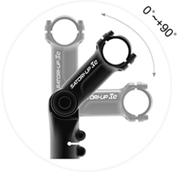 Stuurpen Satori UP2+ verstelbaar  ?31.8/110mm - mat zwart