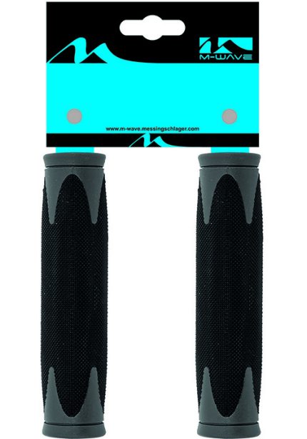 Handvatset M-Wave ATB Zwart/Grjs  130mm 2-componenten