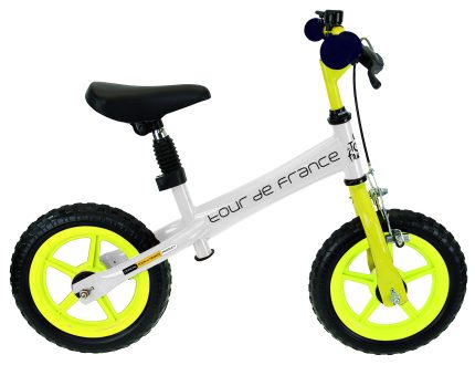 Loopfiets Tour de France - wit met gele wielen