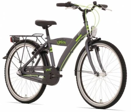 Bikefun 20" jongensfiets Urban City met remnaaf - titanium