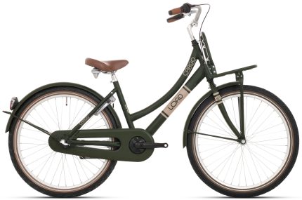Kinderfiets 24" Bike Fun Load - mat groen